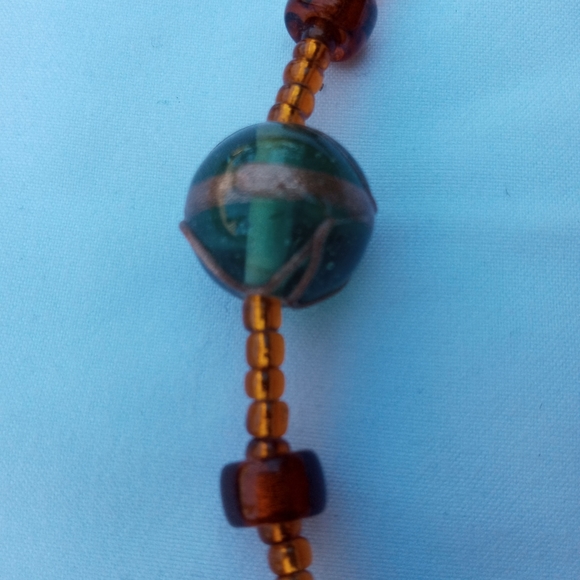 Beaded Venus of Willendorf fertility goddess necklace - Picture 4 of 5